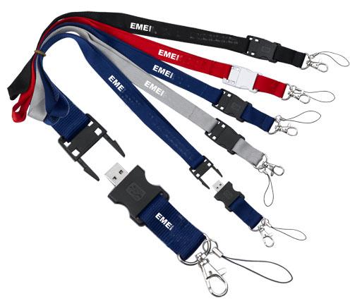 Personalised Lanyard Flash Drive 20 Gig High Capacity with Encryption