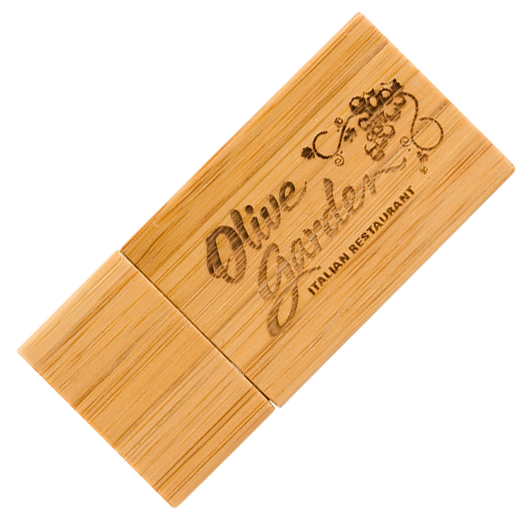 Personalised Bamboo USB Flash Disk Driver , 32 Gig Flash Drive