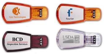 Yellow 1GB - 64GB Plastic USB Flash Drive Password Protection