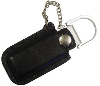 Pocket Customised Leather USB Flash Drive Engraving Brand Logo