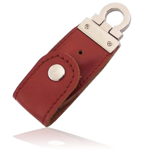 Leather Keychain 32GB USB 3.0 Flash Drive , USB Flash Disk Driver