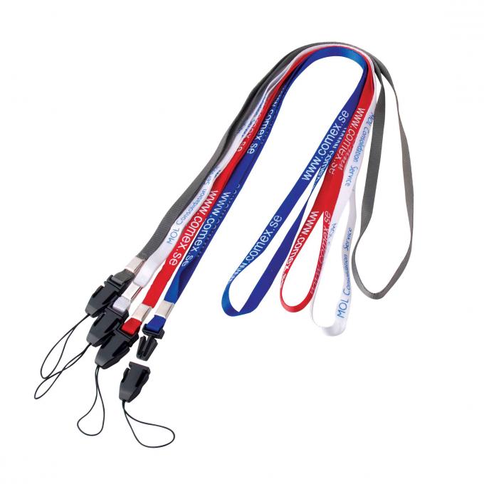 Secure Branded Blue Lanyard Flash Drive Imprinted With Logo Printed