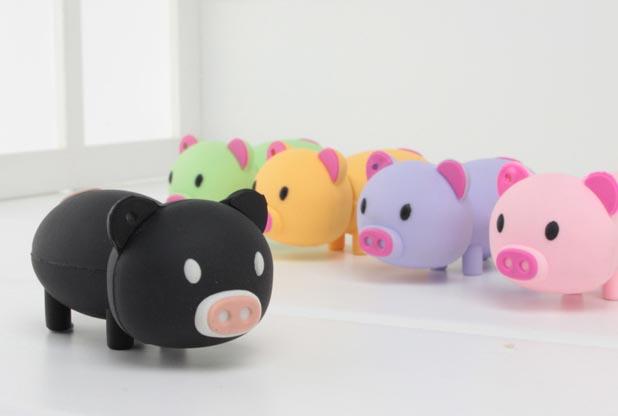 Pink Piggy Custom USB Memory Stick / USB Flash Drives Embossed
