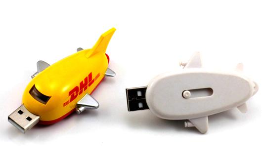 Customized USB Thumb Drives Compatible Windows 98 Airplane Shaped