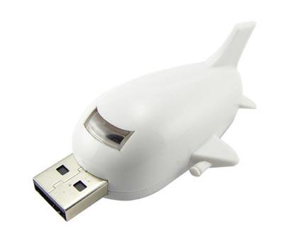 Customized USB Thumb Drives Compatible Windows 98 Airplane Shaped