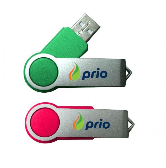 Twist Plastic 8GB USB Flash Drive USB 2.0 High Speed with Keychain