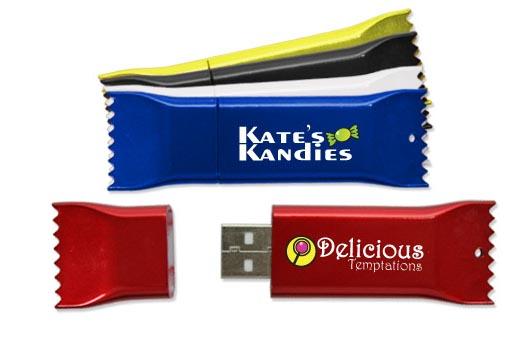 Customizable Plastic USB Flash Drive Memory Stick Flash Card Candy Shape