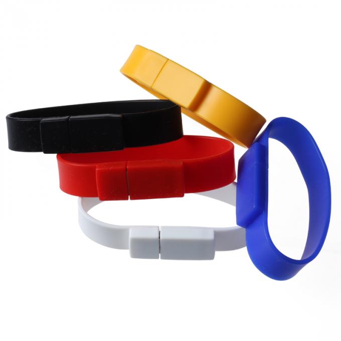 Silicone USB Flash Drive Bracelet 2GB 4GB 32GB Stick Water Resistant