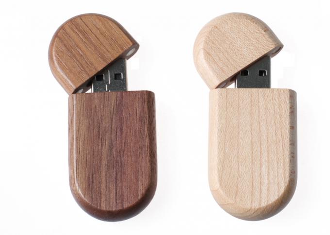 Promotional Wood USB Flash Drive / Engraved Flash Drive Key 1-64GB