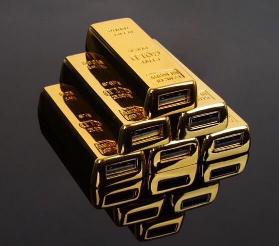 Fashion bullion gold bar USB Flash Drive Pen Drive Flash Memory Stick Drives  pendrive