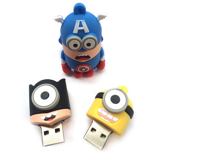 usb minion super hero man bat man usb flash drive 32GB Memory Stick Pen Drive usb 2.0