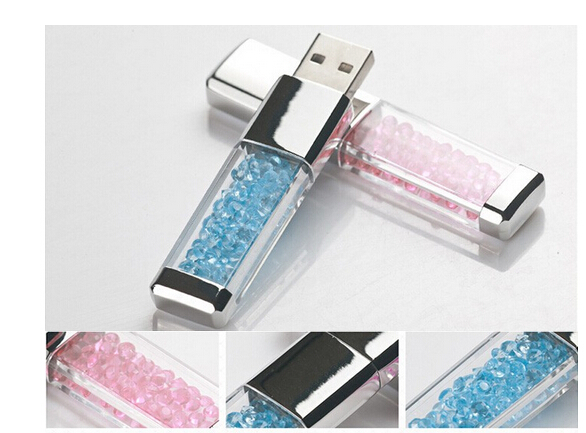 Crystal USB Flash Drive High Speed USB 2.0 Flash Memory Stick Gift