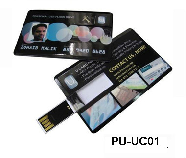 Large area Custom-made Full Color Plastic Credit Card USB Flasth Drive