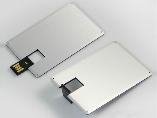 Large area Custom-made Full Color Metal Credit Card USB Flasth Drive