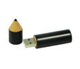 Black Pen Wood USB Flash Drive with Encryption , USB Memory Stick