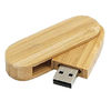 32GB Cool Swivel Bamboo USB Flash Drive Key , Twist USB Sticks