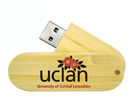 32GB Cool Swivel Bamboo USB Flash Drive Key , Twist USB Sticks