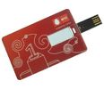 Custom Logo USB 2.0 Credit Card USB Drive Hello Kitty With Full Color