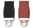 Leather Keychain 32GB USB 3.0 Flash Drive , USB Flash Disk Driver