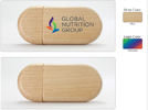 Computer Password Protect USB Flash Drive Wood Promotional Gift