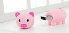 Pink Piggy Custom USB Memory Stick / USB Flash Drives Embossed