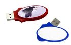 Oval Large Swivel USB Thumb Drives Silk Imprint 1GB - 32GB USB 2.0