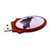 Oval Large Swivel USB Thumb Drives Silk Imprint 1GB - 32GB USB 2.0