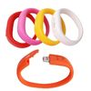 Micro Silicone 8 Gigabyte Flash Drive Wristband , USB Key Bracelet