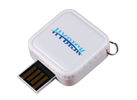 360 Degree 3.0 Plastic USB Flash Drive square with epoxy logo