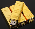 Fashion bullion gold bar USB Flash Drive Pen Drive Flash Memory Stick Drives pen