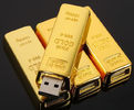 Fashion bullion gold bar USB Flash Drive Pen Drive Flash Memory Stick Drives  pendrive