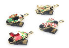 Christmas Mini 8GB 16GB 32GB 64GB  Metal USB Flash Drive For PC