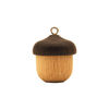 Mini Acorn Wood USB Flash Drive , Large Capacity Thumb Drive with Keychain Attached