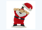 Santa Claus Custom Plastic Usb Flash Drive Custom , 128 Gig Gift Usb Drives