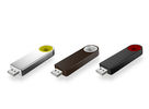 Metal Swivel capless usb flash drive with key loop and can do laser logo