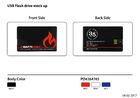 Large area Custom-made Full Color Metal Credit Card USB Flasth Drive