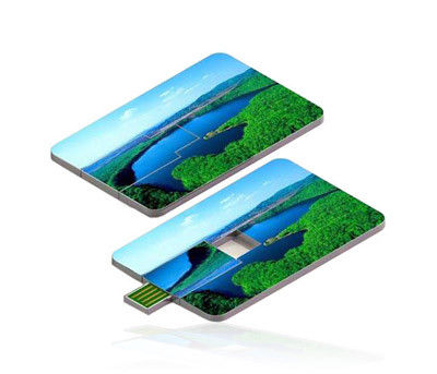 Custom Printed Credit Card USB Drive High Speed With Full Color