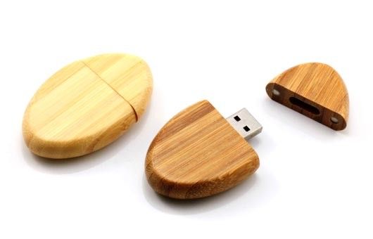 Engraved Bamboo USB Flash Drive with Encryption Memory Stick Pro Duo