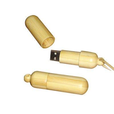 Pencile 128GB Bamboo USB Flash Drive USB 2.0 / USB 3.0 High Speed
