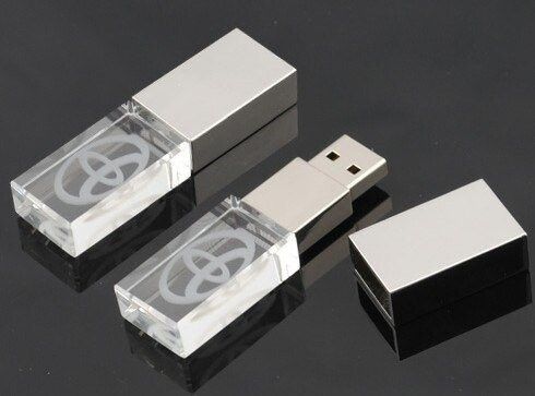 Metal High Speed Crystal USB Flash Drive , Crystal Thumb Drive