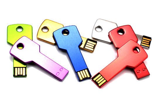 Stylish Metal Flash USB Thumb Drives Key Shaped Memory 64MB - 64GB