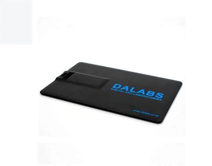 Print Black Credit Card Shape promotional usb drives Logo Custom