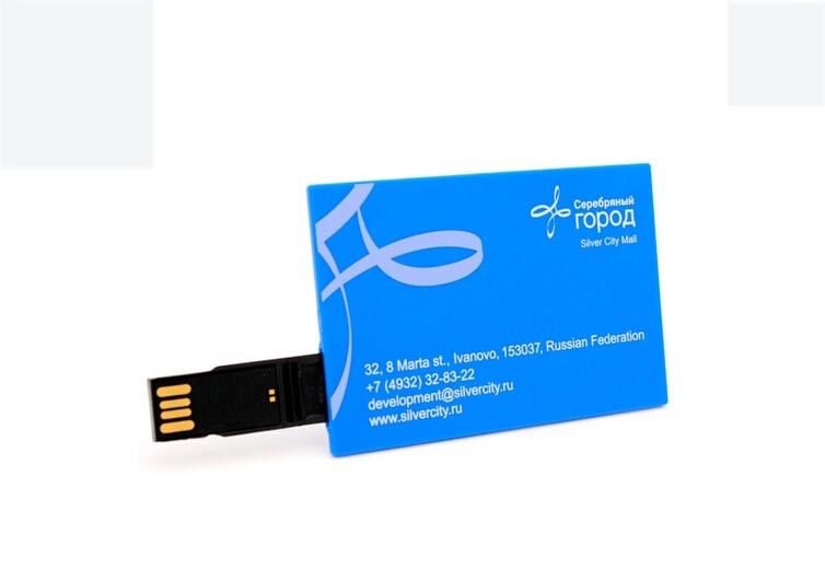 ODM custom printed usb drives 8Gb credit card style promotional thumb drives