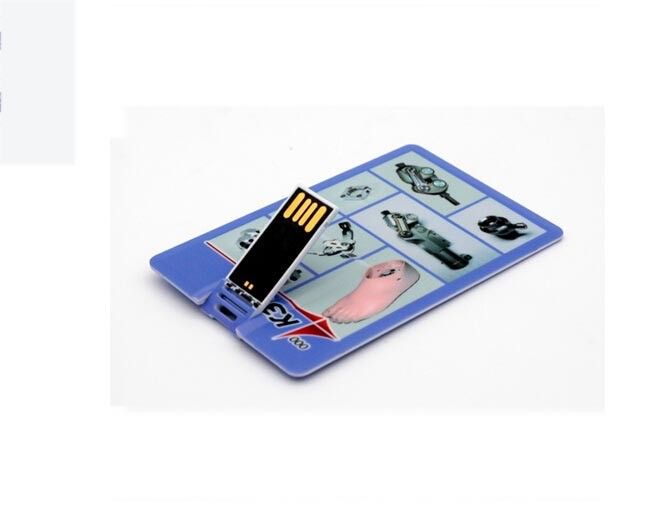Popular Plastic Paper Clip Cartoon Credit Card USB Drive Logo Customized