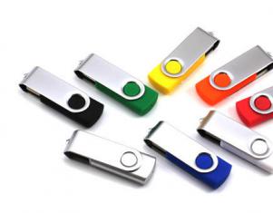 Personalised 16GB Plastic USB Flash Drive , Swivel USB Pendrive