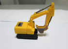Excavator Yellow Custom USB Memory Stick , Personalized Hi - Speed USB Flash Dri