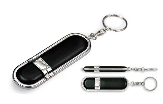 Personalised Leather U Disk Pen Drive Password Protection