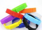 Bracelet Silicone 8GB USB 2.0 Flash Drive Water Resistant Encrypted