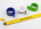 Large Capacity Slap Bracelet USB Flash Drive Yellow Hi-Speed USB 2.0