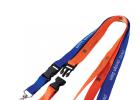 Split Ring Nylon Lanyard Flash Drive 128MB - 512MB Capacity For Gift